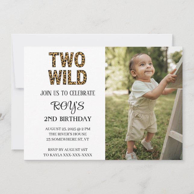 WILD ONE INVITATION (Front)