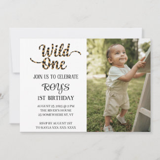 WILD ONE INVITATION