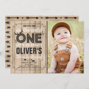 Wild One Invitation Boy Wild One Birthday Party
