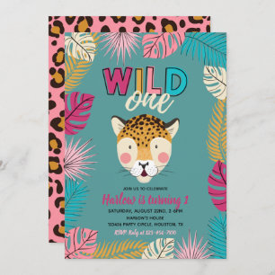 Wild ONE Invitation   Leopard Invitations