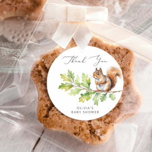 Wild One Is On The Way Baby Shower Thank You Classic Round Sticker