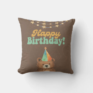 Wild One:Join Us for a Roaring 1st Birthday Cushion