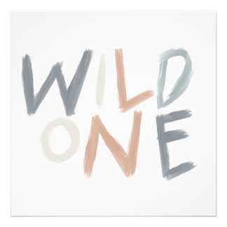 Wild One Jungle 1st Birthday Boy Girl Kids  Photo Print