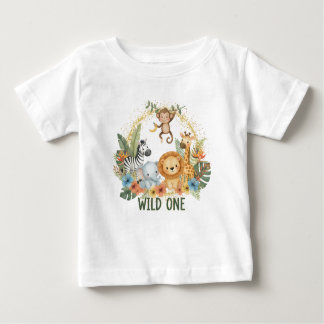 Wild One - Jungle Animals Baby T-Shirt