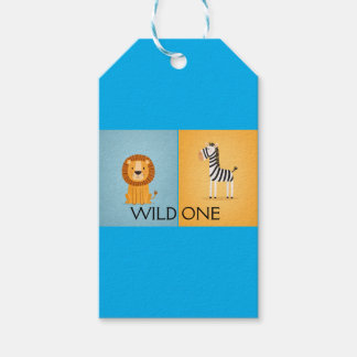 Wild One Jungle Birthday- Safari Animals Gift Tags