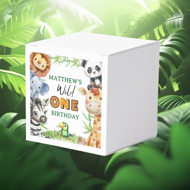 Wild One Jungle Safari 1st birthday  Favour Box (Creator Uploaded)