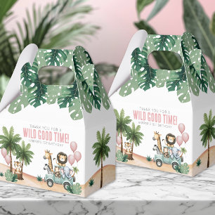 Wild One Jungle Safari 1st Birthday Party Favour Box