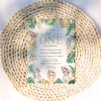 Wild One Jungle Safari Animals Baby Shower