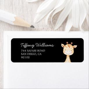 Wild One Jungle Safari Baby Shower Party Return Address Label