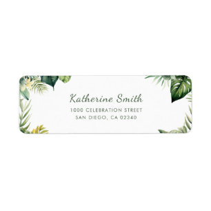 Wild One Jungle Safari Baby Shower Return Address Label