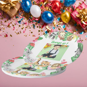 Wild One Jungle Safari Themed 1st Birthday Party Paper Plate