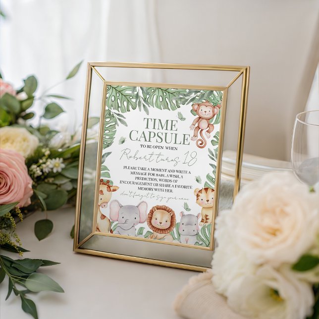 Wild One Jungle Time Capsule Sign (Creator Uploaded)