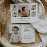 Wild One Lion Thank You Card with Photos on Back<br><div class="desc">A watercolour lion face, perfect for thanking guests for coming to your Wild One Birthday Party! Please note that you cannot edit the 'it was a wild' text, but all of the other text is editable. You can add 5 photos to the back of this design as well (ideally pre-cropped...</div>