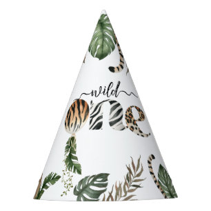 Wild One Modern Gender Neutral 1st Birthday Party Hat
