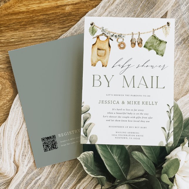 Wild One | Neutral Boho Safari Baby Shower By Mail Invitation (Creator Uploaded)