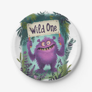 Wild One  Paper Plate