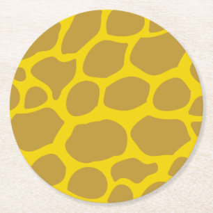 Wild One Safari 1st Birthday Party Kid's Round Paper Coaster