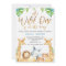 Wild One Safari Animals Baby Shower Invitation