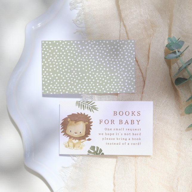 Wild One Safari Animals Boy Baby Shower Enclosure Card (Creator Uploaded)