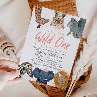 Wild One Safari Animals Gender Neutral Baby Shower