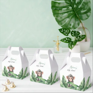 Wild One Safari  Animals Thank You Baby Shower  Favour Box