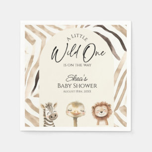 Wild One Safari Baby Shower Napkin