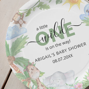 Wild One Safari Baby Shower Napkins Paper Plate