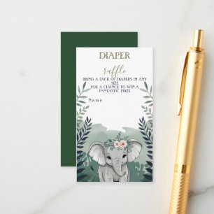 Wild One Safari Elephant Baby Shower Enclosure Car