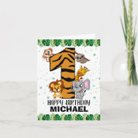 Wild One Safari Jungle Animals First Birthday