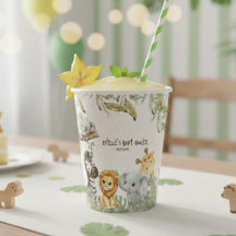 Wild One Safari Jungle Cute Animals Baby Shower
