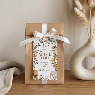Wild One Safari Jungle Favour Gift Tags