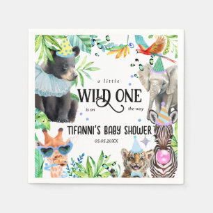 Wild One Safari Theme Baby Shower Napkins