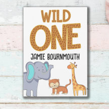 Wild One Safari Theme Boys 1st Birthday