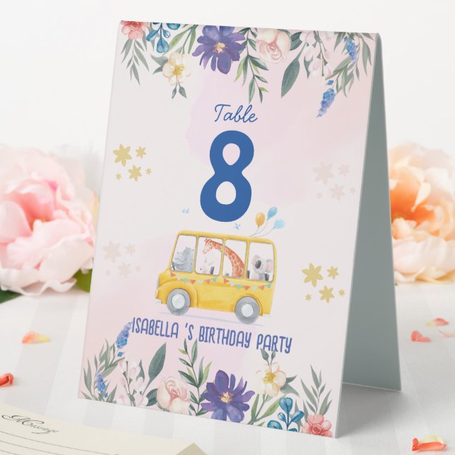 WILD ONE school Bus zoo  jungle first Birthday par (In SItu (Wedding))