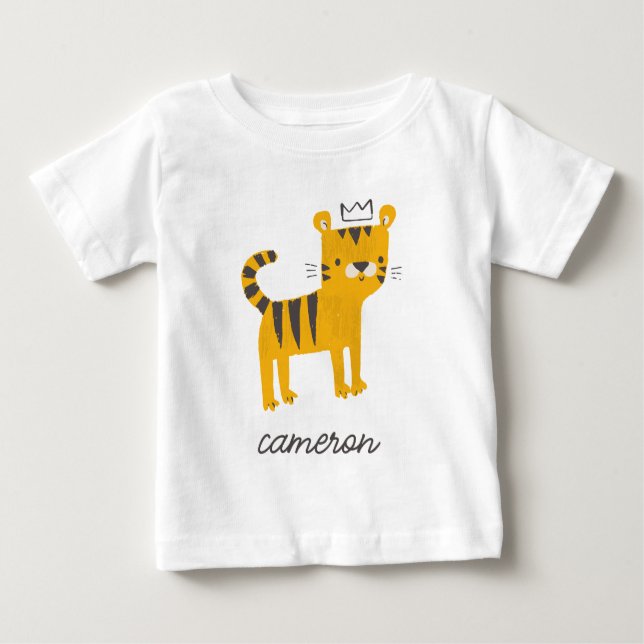 Wild One Tiger Cat Baby T-Shirt (Front)