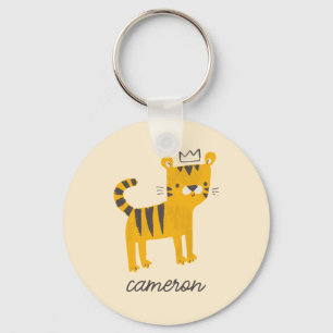 Wild One Tiger Cat Key Ring