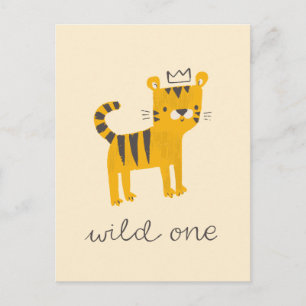 Wild One Tiger Cat Postcard