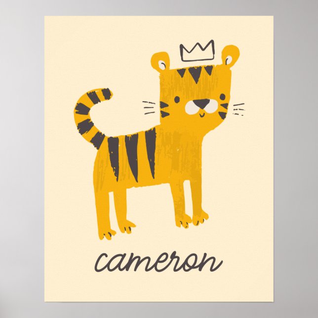 Wild One Tiger Cat Poster (Front)