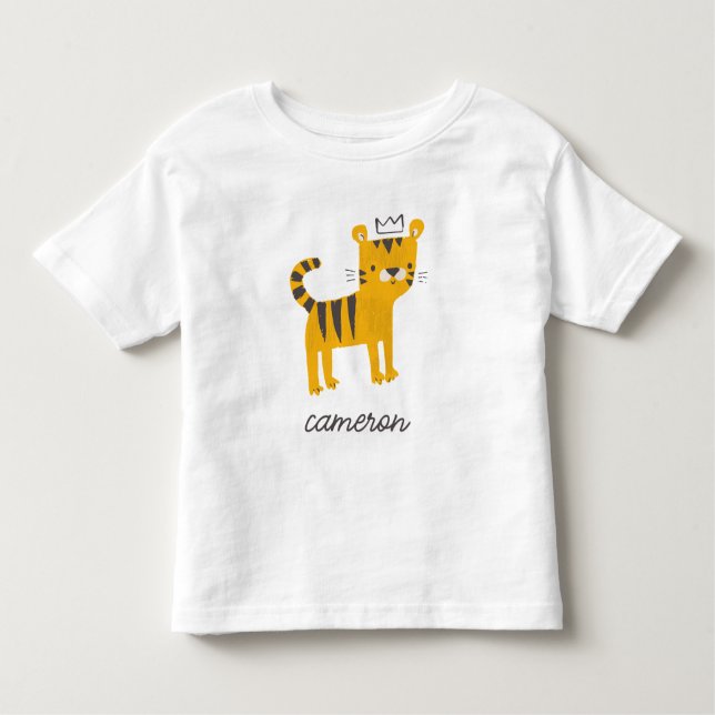 Wild One Tiger Cat Toddler T-Shirt (Front)