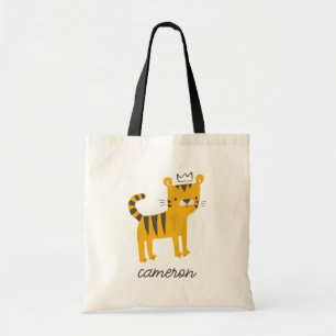 Wild One Tiger Cat Tote Bag