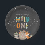 Wild One Tribal Woodland birthday Paper Plates<br><div class="desc">♥ A perfect addition to your little one's birthday party! Wild One birthday theme with tribal woodland animals.</div>