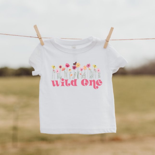 Wild One Wildflower Toddler T-Shirt (Creator Uploaded)