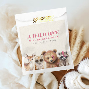 Wild One Woodland Animals Baby Shower  Favour Bag