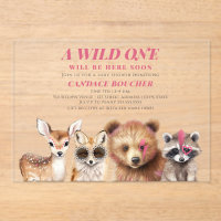 Wild One Woodland Animals Festival Baby Shower 