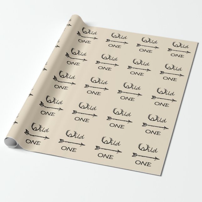 Wild One Wrapping Paper (Unrolled)
