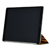Wild Orange Black Tiger Stripes Animal Print iPad Pro Cover (Folded)