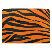 Wild Orange Black Tiger Stripes Animal Print iPad Pro Cover (Horizontal)