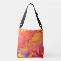 Wild Orange Purple Flow Art