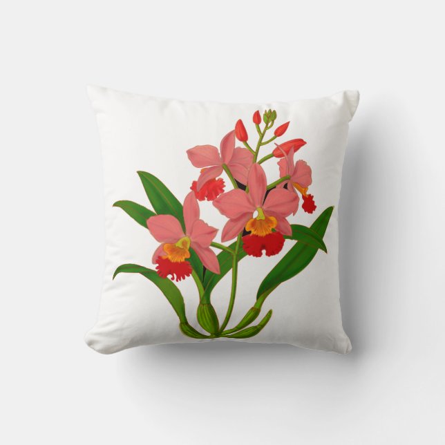 Wild Orchid Bloom Cushion (Front)