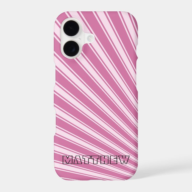 Wild orchid Colour Stripe Funky Pattern (Back)